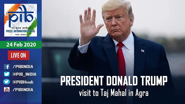 U.S. President Donald Trump visit to Taj Mahal in Agra