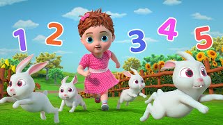 Number Song Five Little Bunnies More Baby Songs Beep Beep Nursery Rhymes