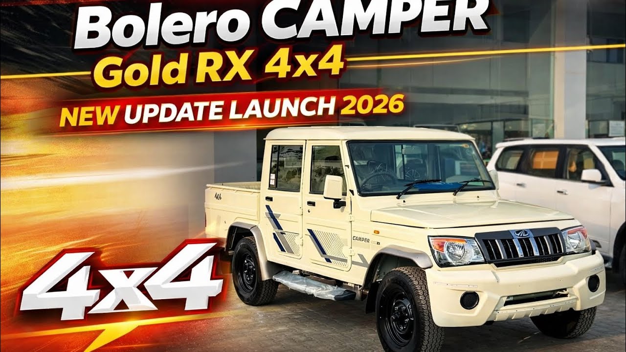 New Mahindra Bolero Camper Gold RX 4×4 2026 💪🚙 | Off-Road King 🔥