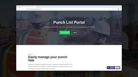 Punch List Portal