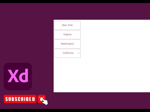 Multiple Dropdown with Hover in Adobe XD