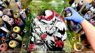 TMNT Raphael - GLOW IN THE DARK - Spray Paint Art  by Skech by Skech Art 5,650 views 12 days ago 10 minutes, 35 seconds