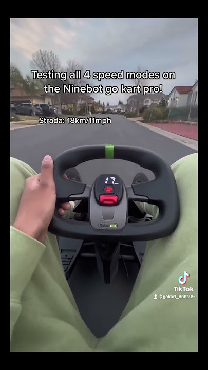 Testing all 4 speed modes on the Ninebot go kart pro!! 😯😄 #shorts