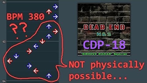 clearing the worst double chart in DDR [DEAD END ("GROOVE RADAR" Special)]