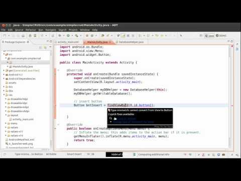 เล่นกับ SQLite : เพิ่มข้อมูลลงตาราง