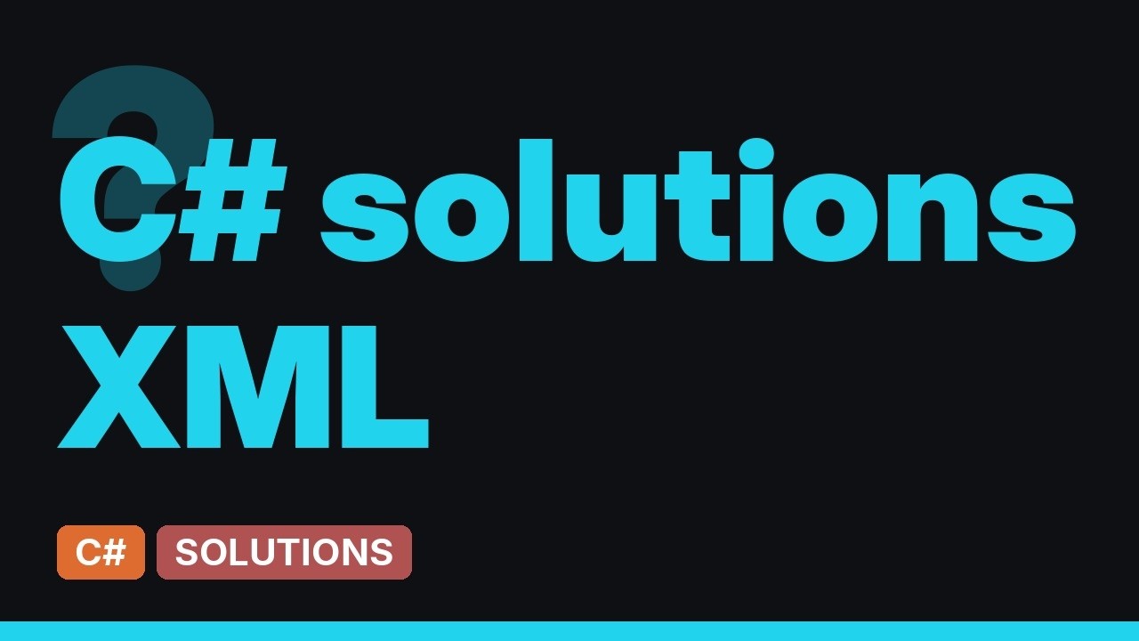 Error parsing XML string to XDocument (3 Solutions!!) - YouTube