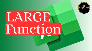 LARGE Function 🙂 | Excel 365 | #excel #exceltips #exceltricks  @KTAnalytics ​
