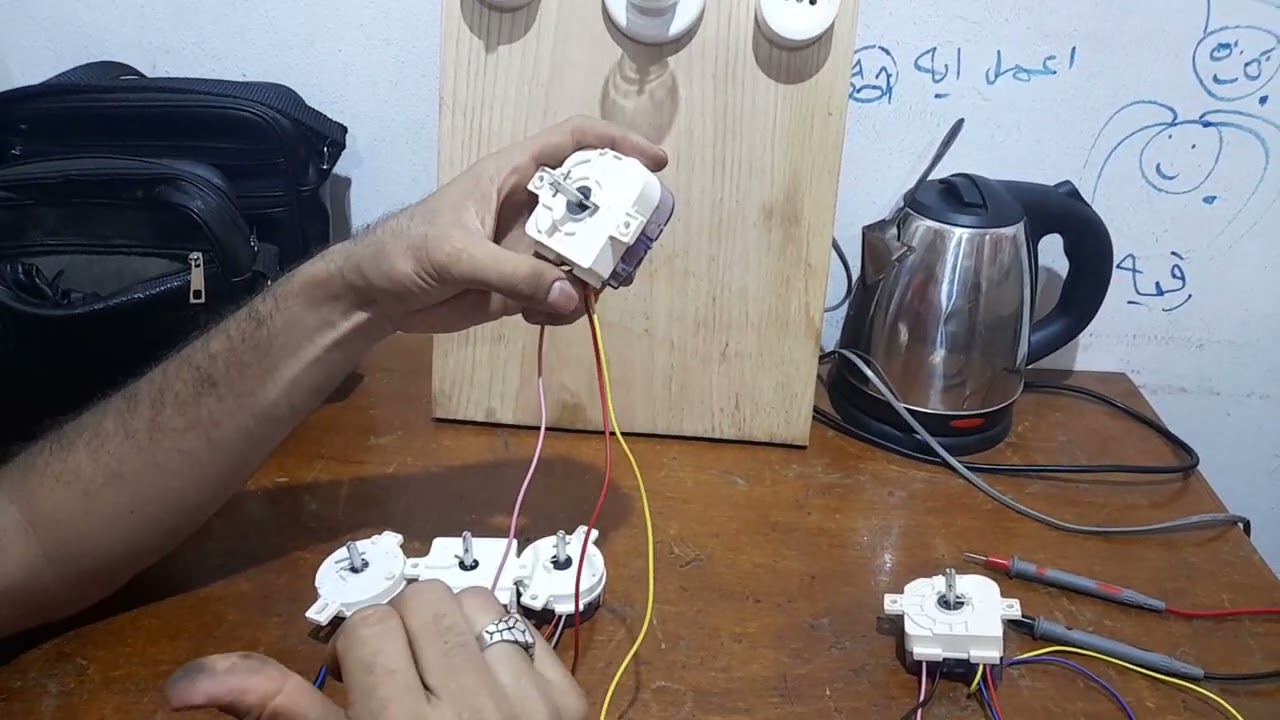 انواع تايمر الغساله النصف اتوماتيك وكيفية توصيلها