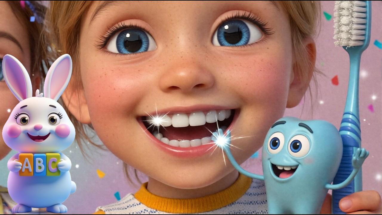 🦷 Teeth Like Little Pearls | Fun Brushing Song for Kids 🎵 | Brush Your ...