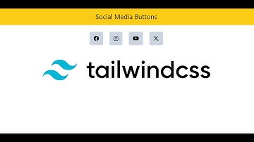 Social Media Button using Tailwind CSS