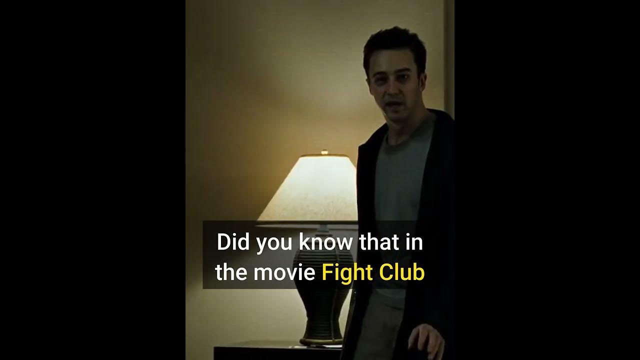 Did You Know That In Fight Club - Youtube