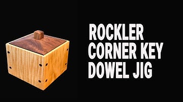 Rockler corner key dowel jig. An alternative to splines.