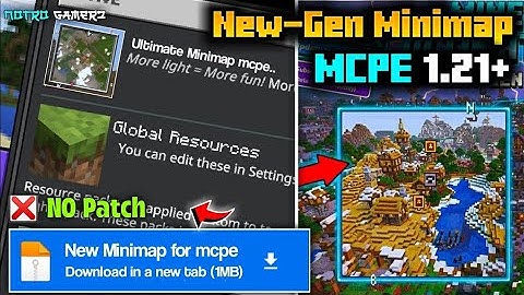 😍 MINIMAP MOD For Minecraft PE 1.21+ | BEST MINIMAP MOD With Waypoints 🔥