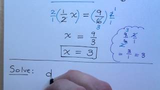 Prealgebra - Part 77 (Solving Equations with Fractions)
