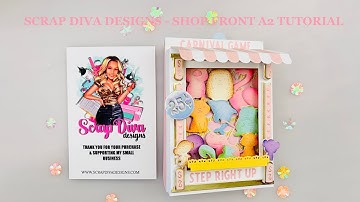 Scrap Diva Designs Shop Front A2 #tutorial @ScrapDiva29 #papercraft #scrapdivadesigns #scrapdiva29
