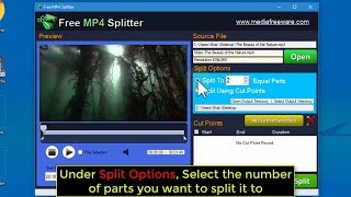 How to split MP4 video files for free - Tutorial (2018) screenshot 1