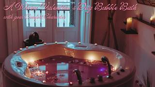 Romantic Valentine's Bubble Bath with Your Comfort Character || Generic Ambience 🌹🛁 (🚫🎶) screenshot 4