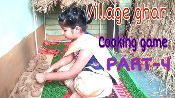 Ghar ghar khel/Cooking game part 4 in hindi/village style cooking game/clay pot cooking #cookinggame