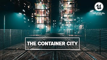 Unreal Engine 5 render I "The Container city" I #render #unrealengine5 #megascans