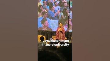 Jaya kishori mam in Jecrc university