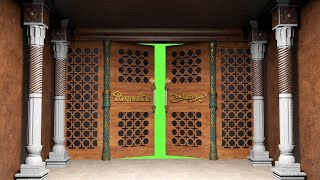 Amazing 3D Ramadan Kareem Opening Door Effect | Free Green Screen 2022