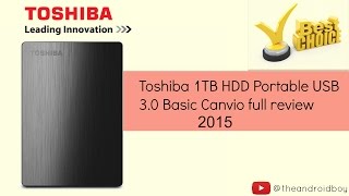 Best USB 3.0 External Hard Drive 2015 : Toshiba canvio basics 3.0 plus review