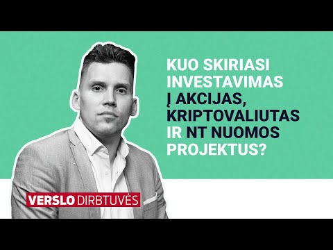 kriptovaliutų investavimas į akcijas