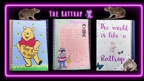 Class 12 || English Project File || The Rattrap||