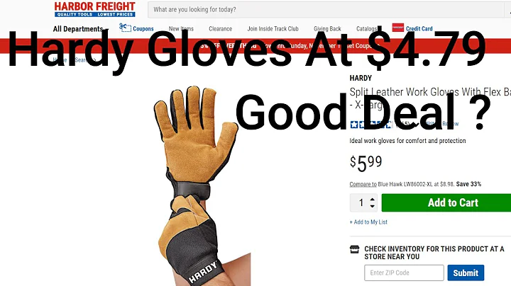 Harbor Freight's Hardy Gloves - Why They Are Good Deal With 20% OFF