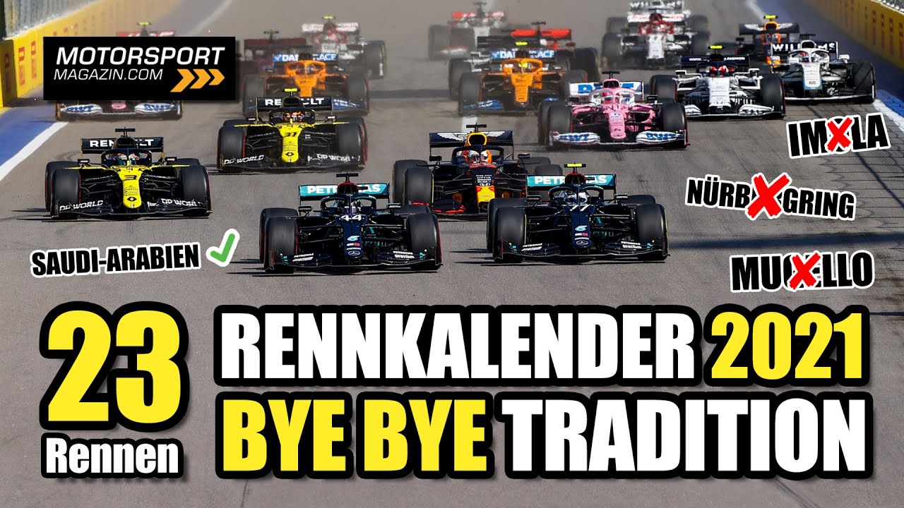 Formel 1 Kalender 2021 Saudi Arabien Rein Deutschland Raus Youtube