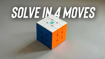 How to Solve a 3x3x3 Rubik’s Cube in Just 4 Moves | Last Layer