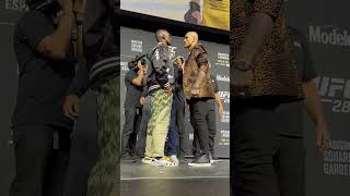 The intensity between Adesanya and Pereira 🔥 #UFC281