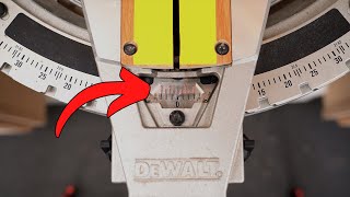 How to use the Vernier scale on a miter saw