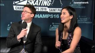 Michelle Kwan 2016 US Nationals Interview - Hillary Clinton, Shibutani win Ice Dance