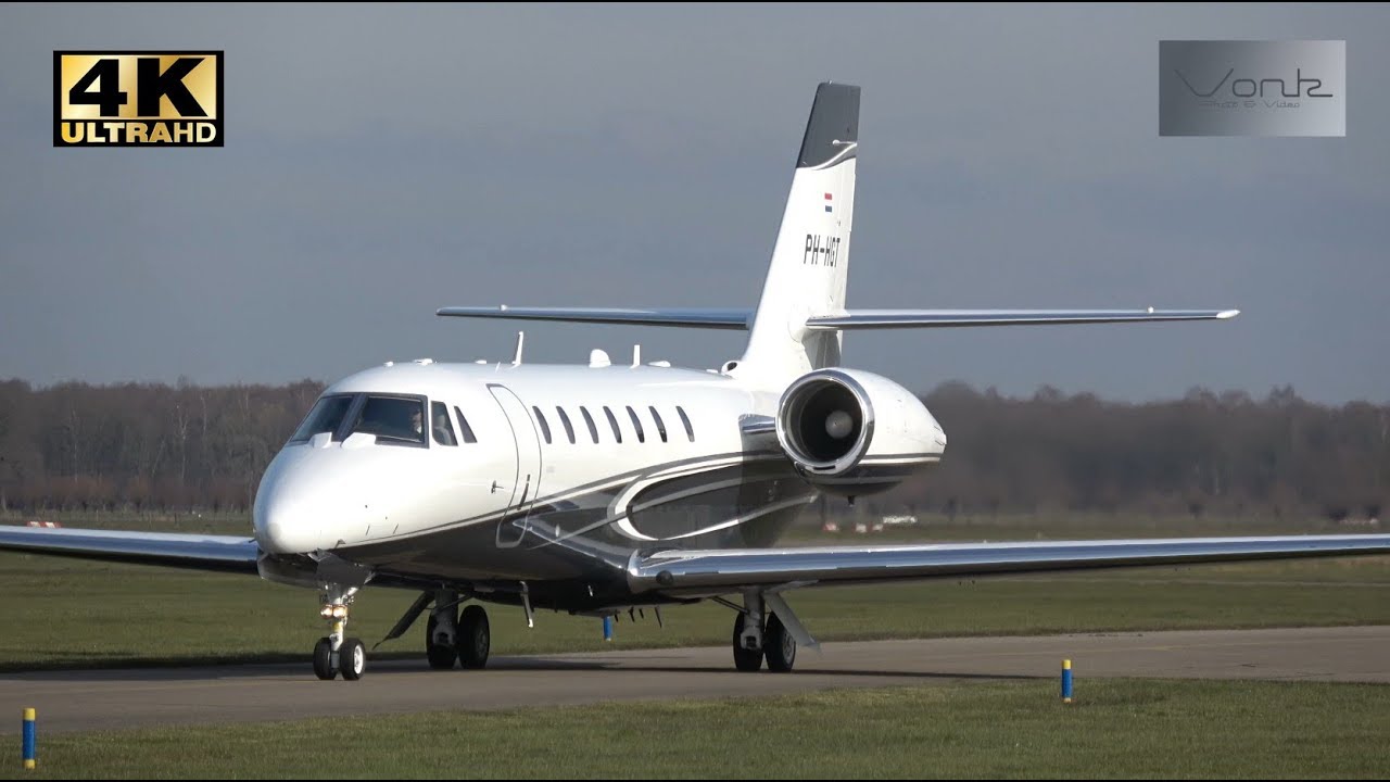[4K] Plane Spotting at Teuge Airport (EHTE) 24-02-2018 : Fly-Inn with ...