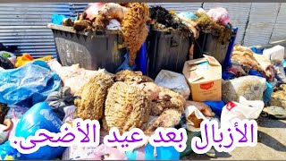 النفايات بعد عيد الأضحى.