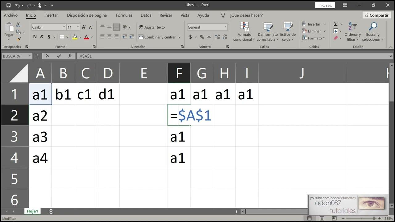 Explicaci n de arrastrar y fijar celdas con formulas en excel tutorial
