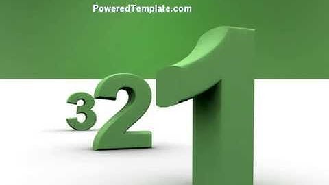 Countdown PowerPoint Template by PoweredTemplate.com