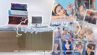 the most INSANE kpop photocard haul 📽 200+ photocards & albums/merch !
