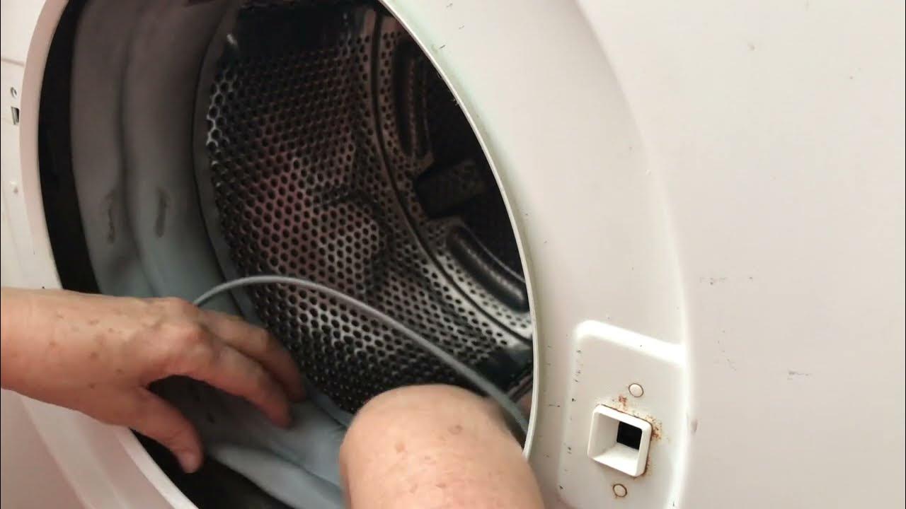 Quitar y poner la goma de la puerta de la lavadora frontal YouTube
