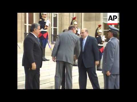 France Hariri Arrives For Talks 