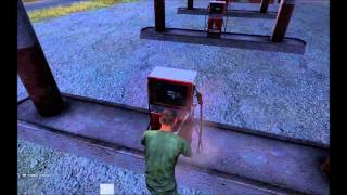 DayZ SA - Blowing up the Petrol Station