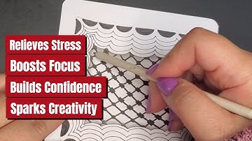⭐Zentangle® 101:  The BEST Way to Relax (How to Get Started)