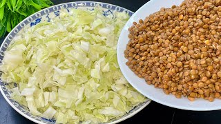 पत्तागोभी के साथ मसूर दाल की यह सब्जी जो मटन और चिकन के स्वाद को भी भुला देगा / Cabbage Dal Recipe