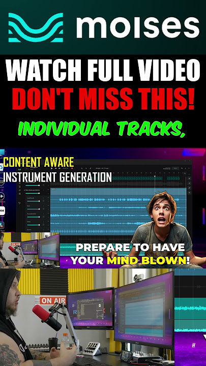MUSIC PRODUCTION JUST CHANGED FOREVER! MOISES AI STUDIO AI DAW #recording #musicproduction
