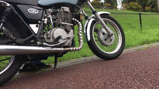 SR500 2j2 首長 サイレンサー & シムズクラフト Mタイプエキパイ