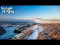 I hiked the first day of snow in england 2023  haworth england  a winter virtual hiking adventure