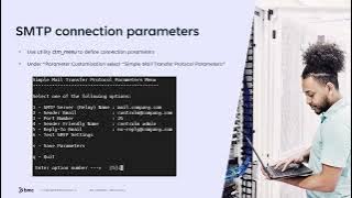 How to configure Control-M/Server mail handler to send email via SMTP?