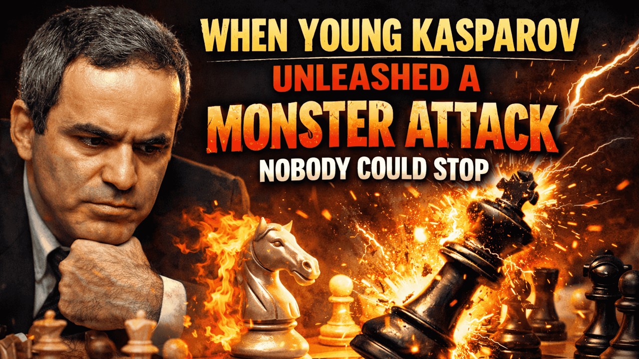 When 14yo Garry Kasparov Played Like a God | Rare 1977 Chess Game