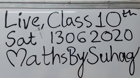 03 Live Class10 Arithmetic Progression Maths By Suhag Sat130620